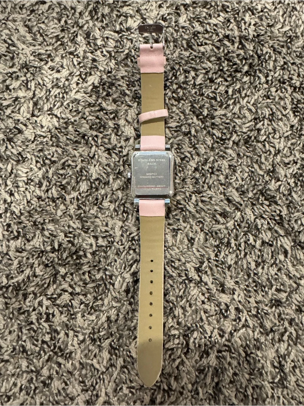 Pink rhinestone watch